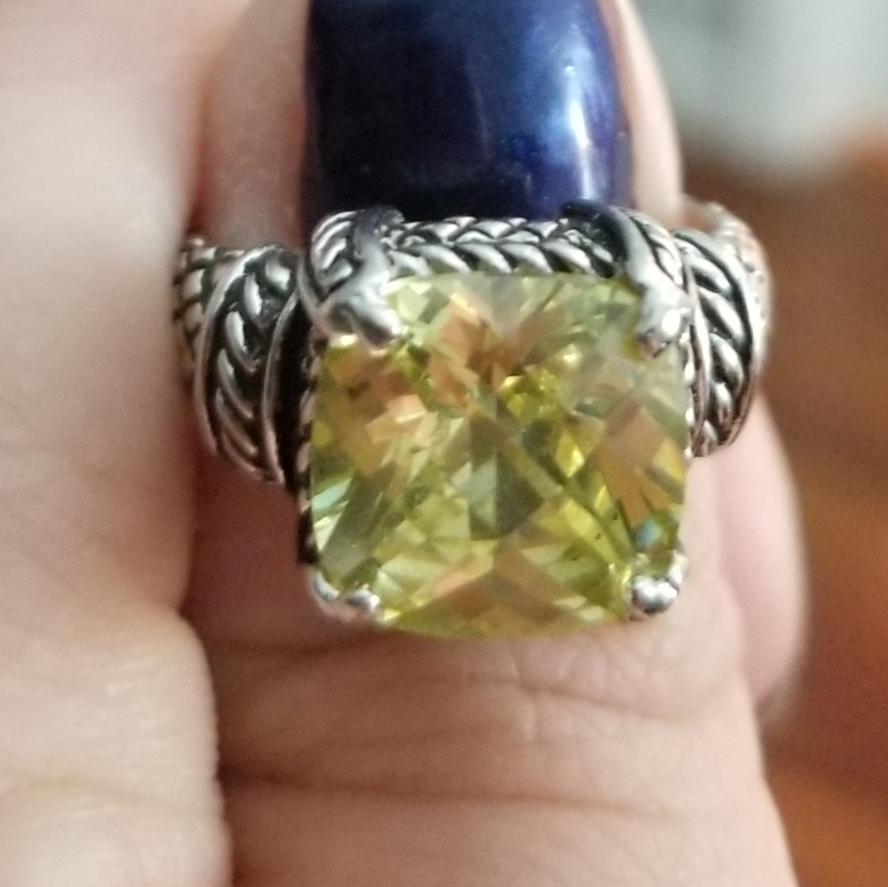 Premier Designs, Citrine ring, size 8 - Picture 2 of 4